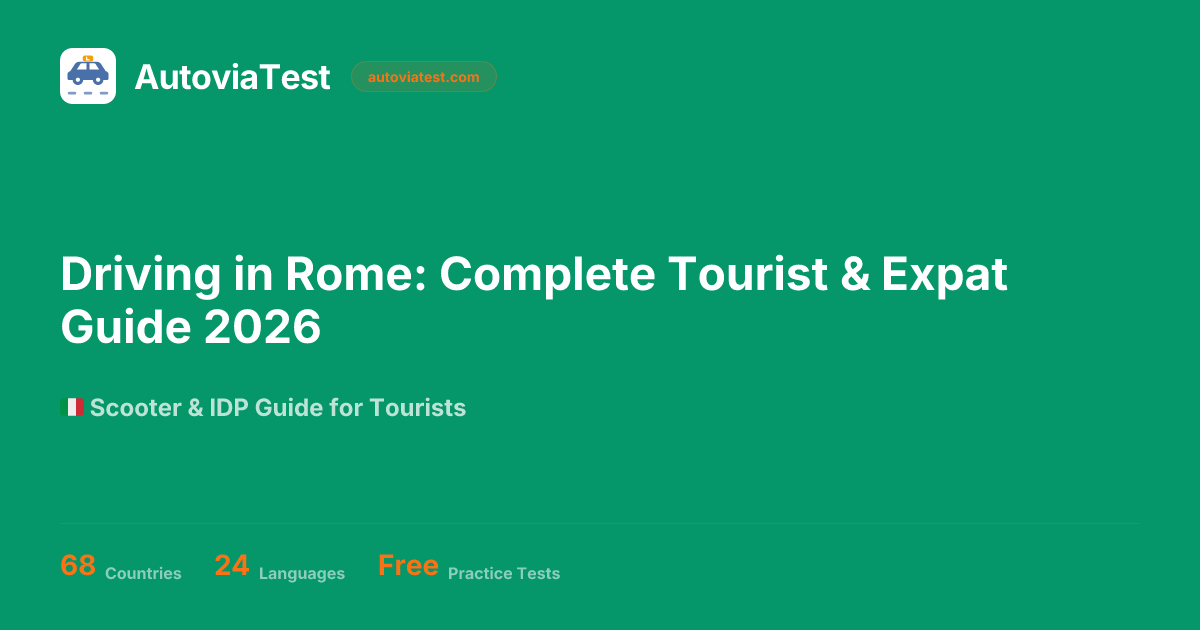 Driving in Rome: Complete Tourist & Expat Guide 2026 — AutoviaTest
