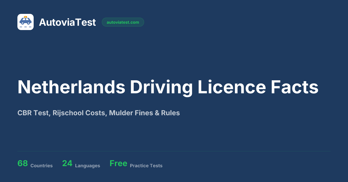 Dutch Driving Licence 2026 — The Complete Guide — AutoviaTest