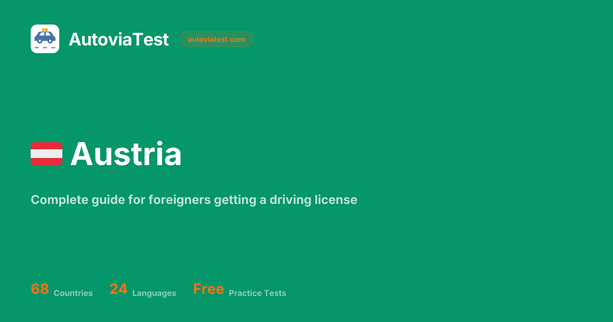 Driving License in Austria for Expats | Complete Guide 2026 | AutoviaTest