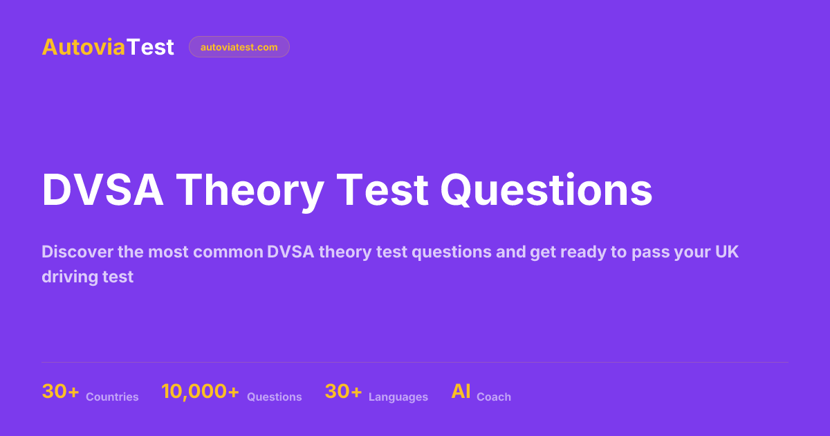 DVSA Theory Test Questions — AutoviaTest