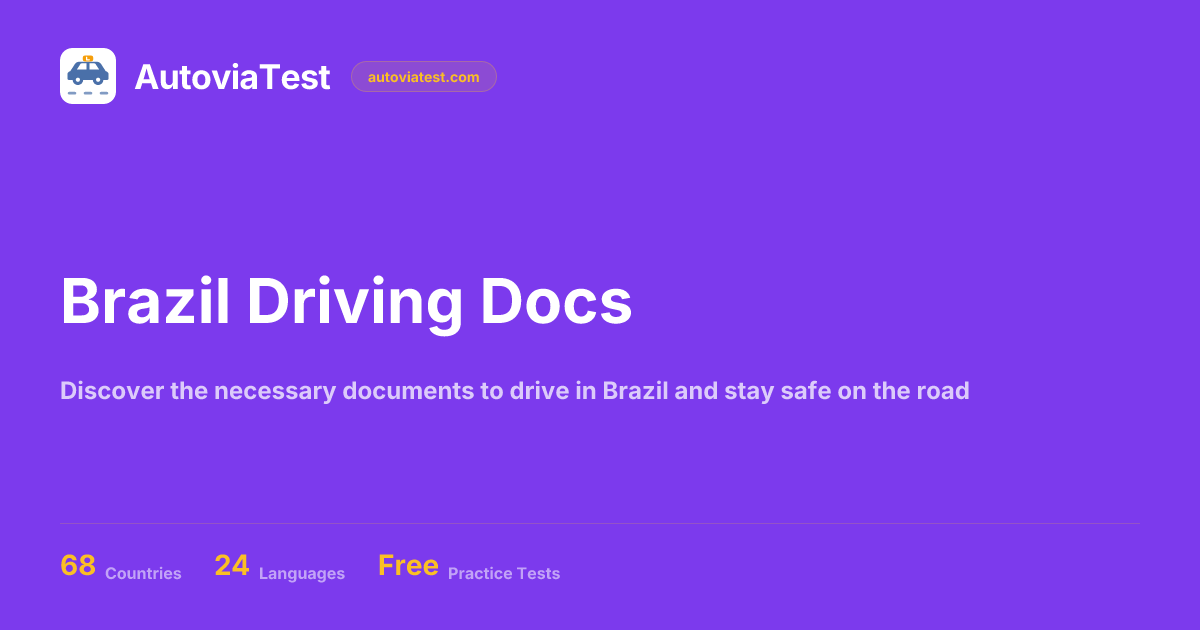 Brazil Driving Docs — AutoviaTest
