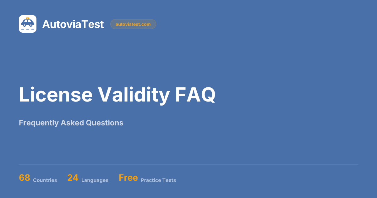 License Validity FAQ | AutoviaTest