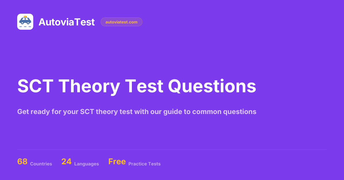 SCT Theory Test Questions — AutoviaTest