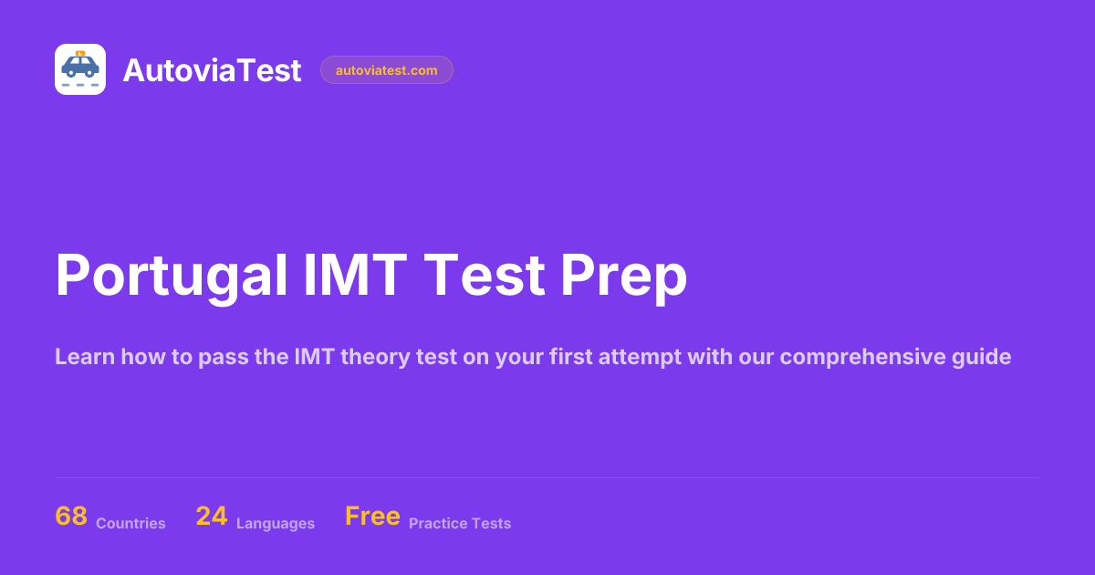Portugal IMT Test Prep | AutoviaTest
