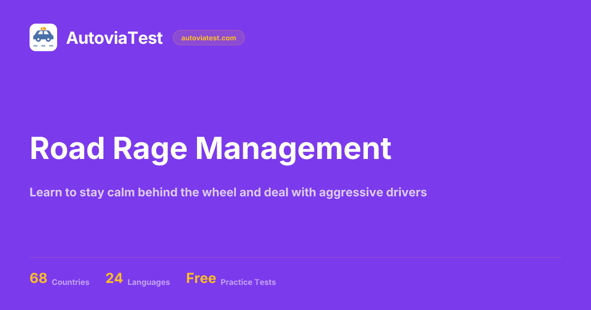 Road Rage Management | AutoviaTest