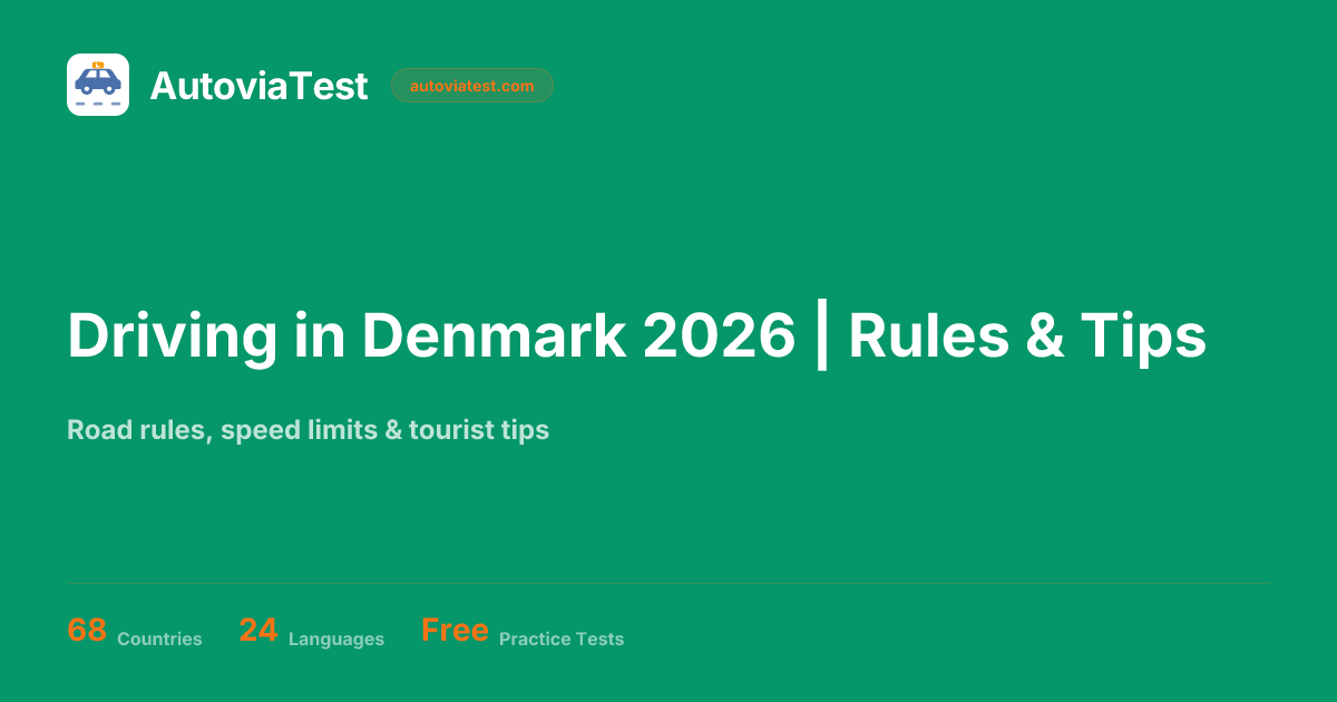Driving in Denmark 2026 | Rules & Tips — AutoviaTest