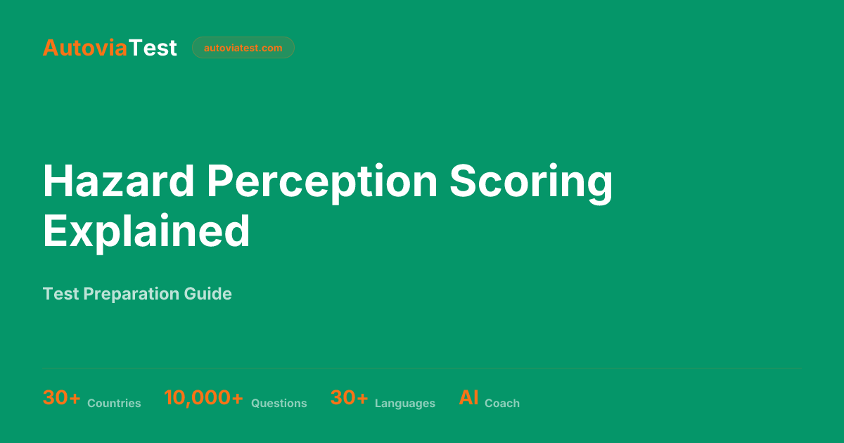 Hazard Perception Scoring Explained — AutoviaTest