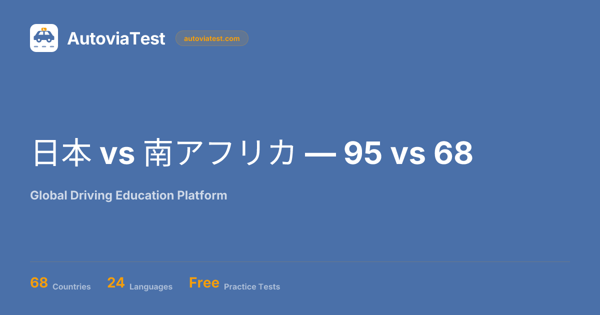 日本 vs 南アフリカ — 95 vs 68 — AutoviaTest
